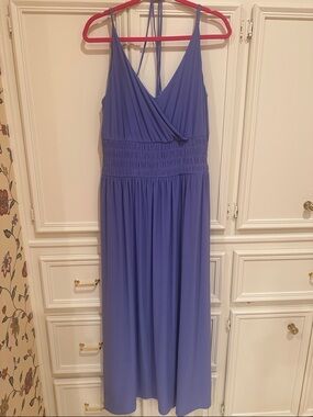 Violet Spaghetti Strap Maxi Dress